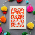 Personalised Papercut Diwali Stars Card