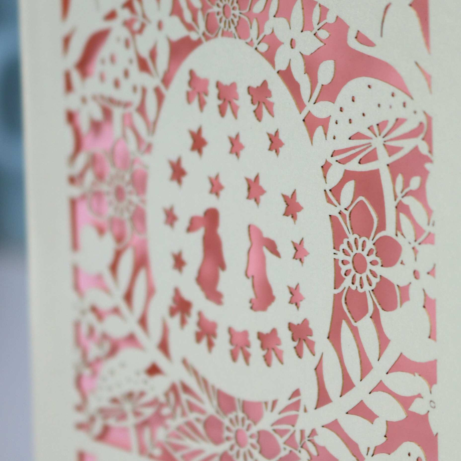 Personalised Papercut Easter Egg Card