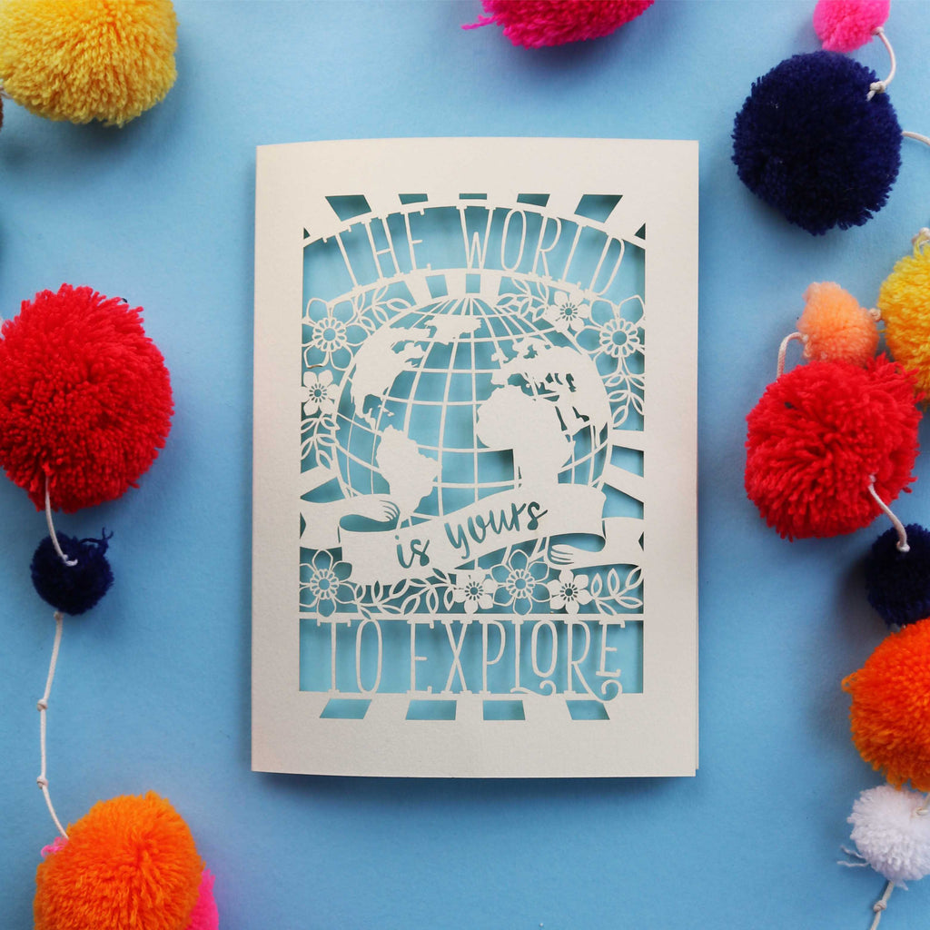 Paper cut graduation cards