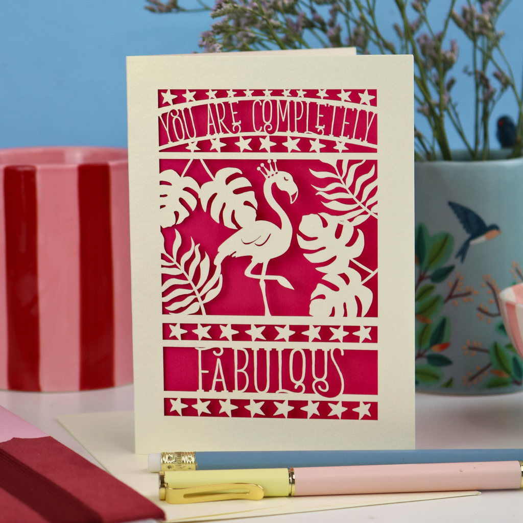 Completely Fabulous Laser Cut Card Unpersonalised