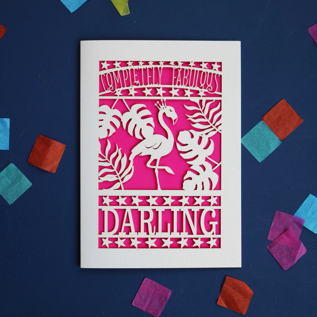 Completely Fabulous A6 Papercut Card