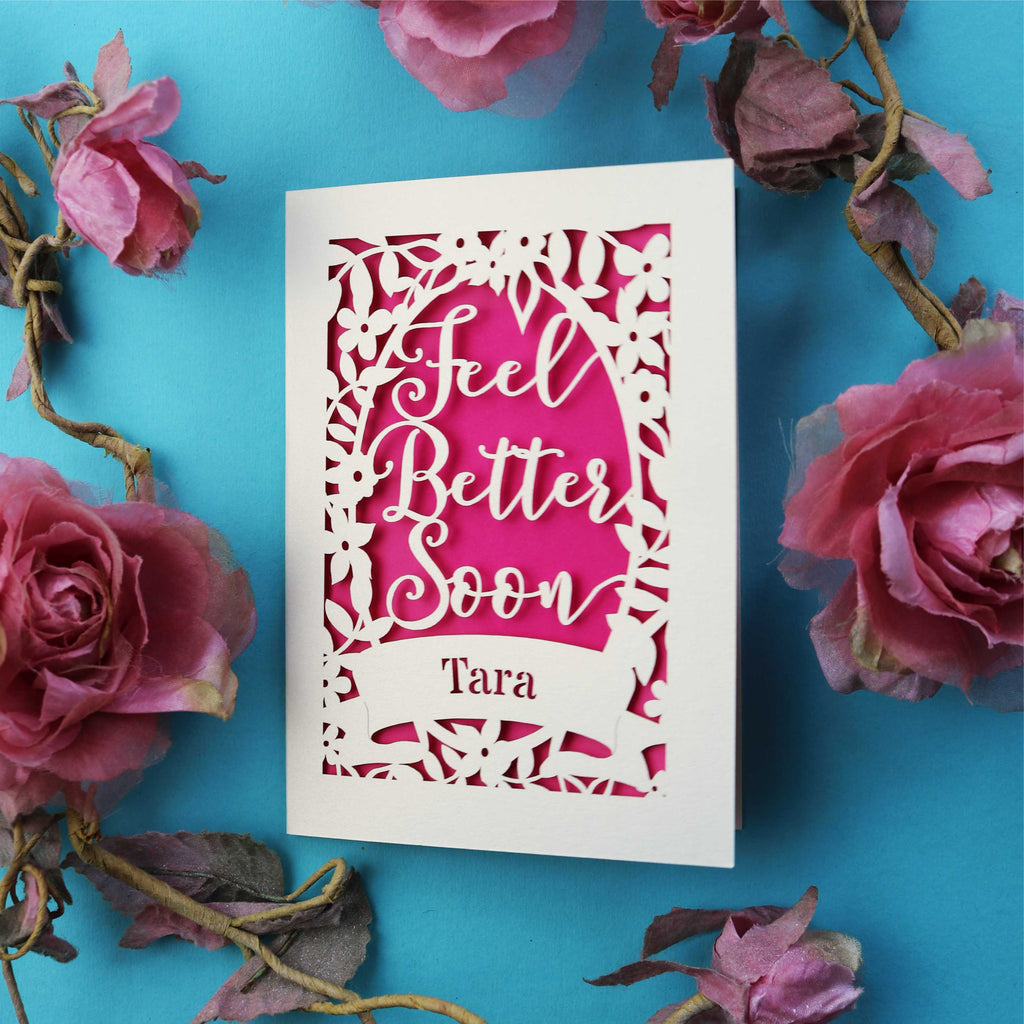 Feel better soon cards made in UK