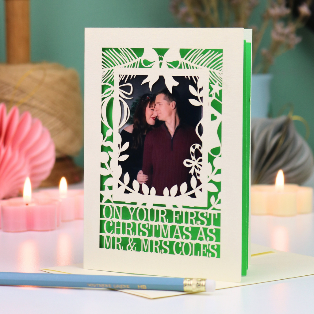 'Your First Christmas As' Photo Card