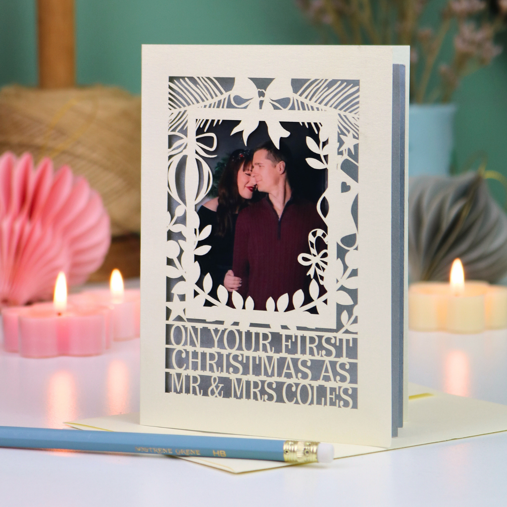 'Your First Christmas As' Photo Card