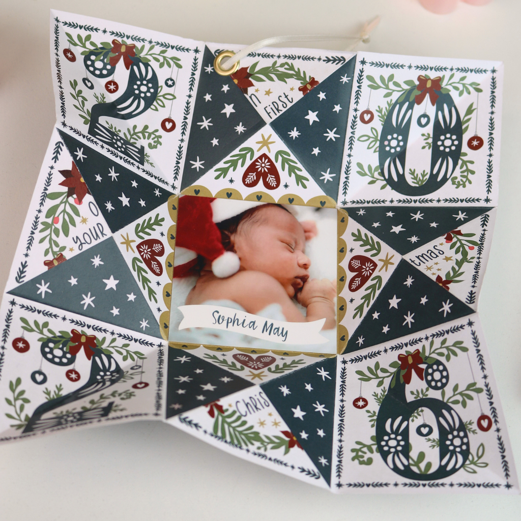 2026 First Christmas Puzzle Purse Photo Decoration