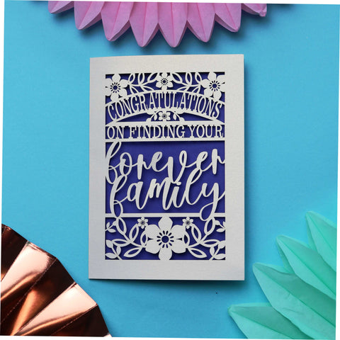 Papercut Forever Family Adoption Card - 