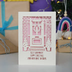 Happy Christmas From Our Home to Yours Papercut Card