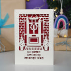 Happy Christmas From Our Home to Yours Papercut Card