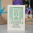Happy Christmas From Our Home to Yours Papercut Card