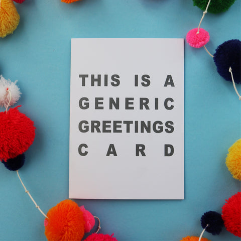 Generic Greetings Card