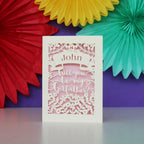 Personalised Papercut 'Be my Godfather?' Card