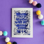 Do More of What Makes You Happy Papercut Card