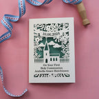 A personalised laser cut First Holy Communion card
