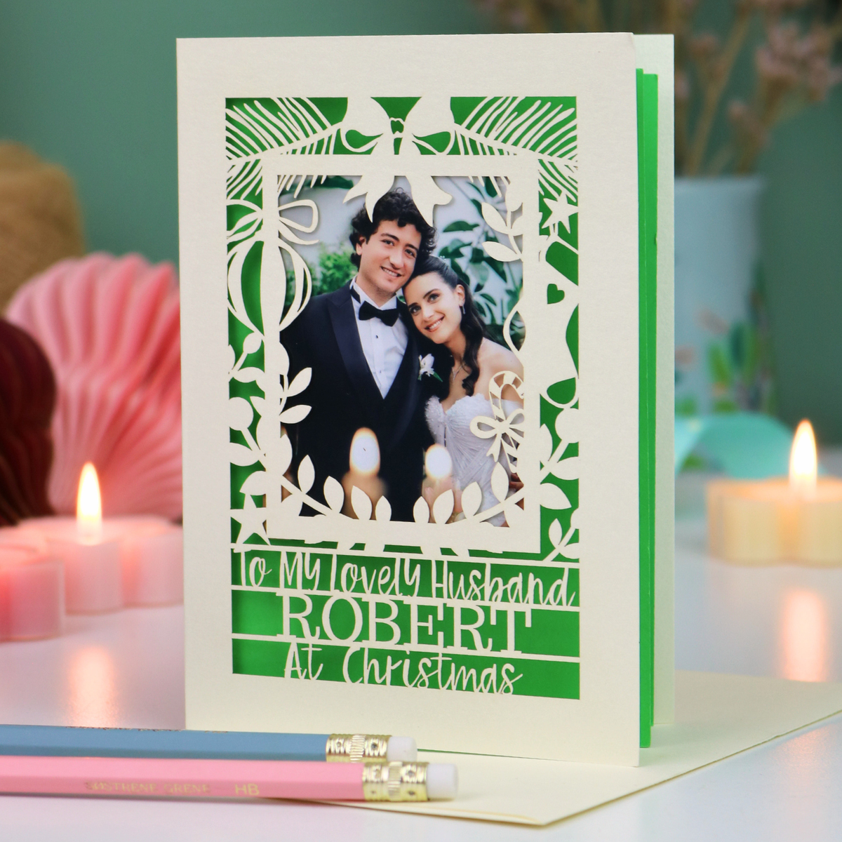 Husband Christmas Photo Card