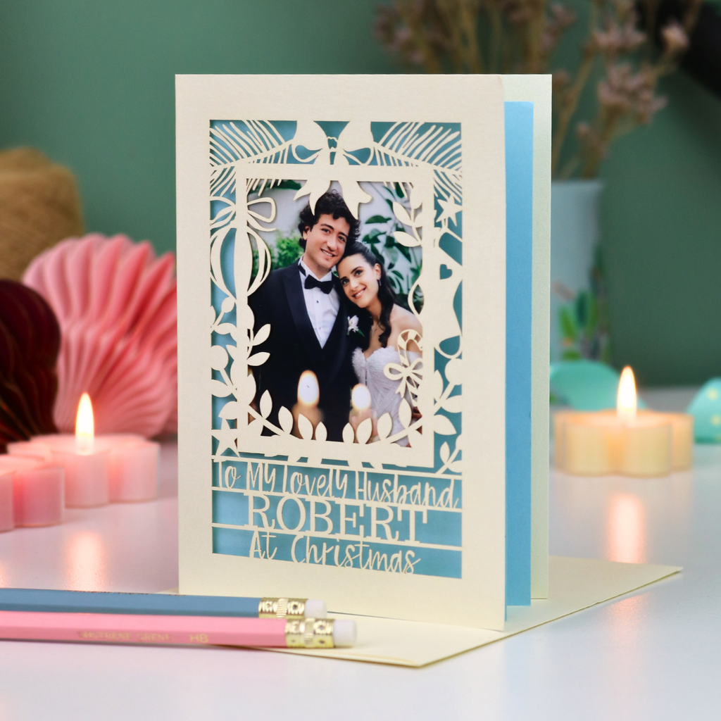 Husband Christmas Photo Card
