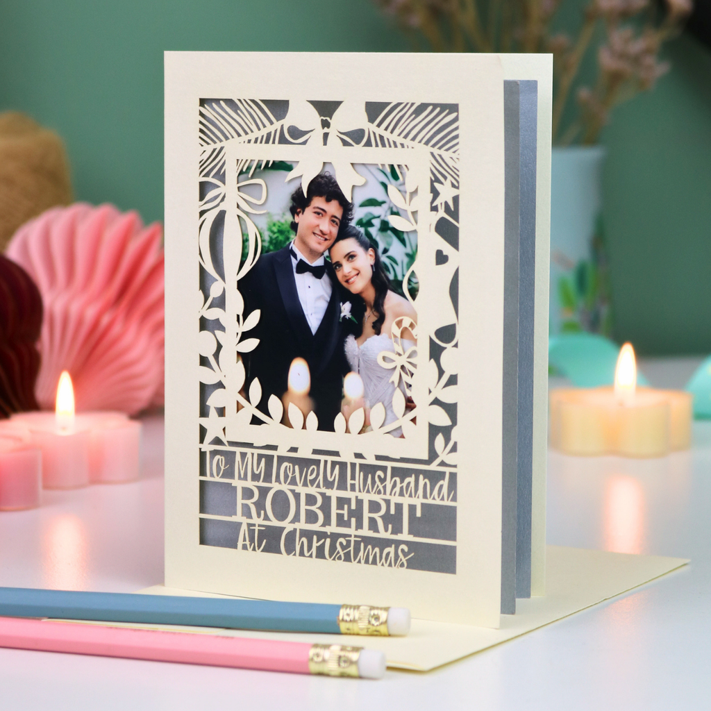 Husband Christmas Photo Card
