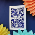 A cut out card for father's day, inspired by the king of hearts