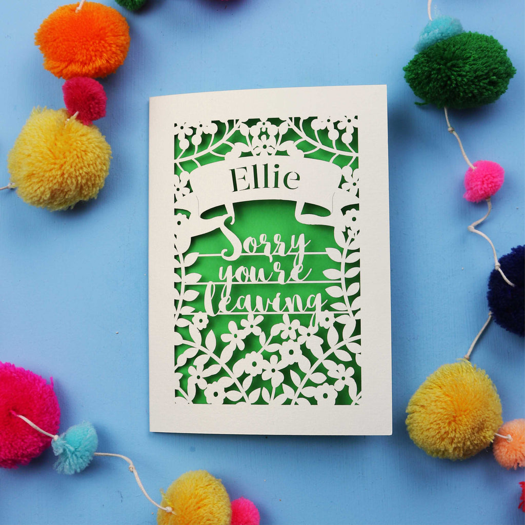 Personalised Leaving Card