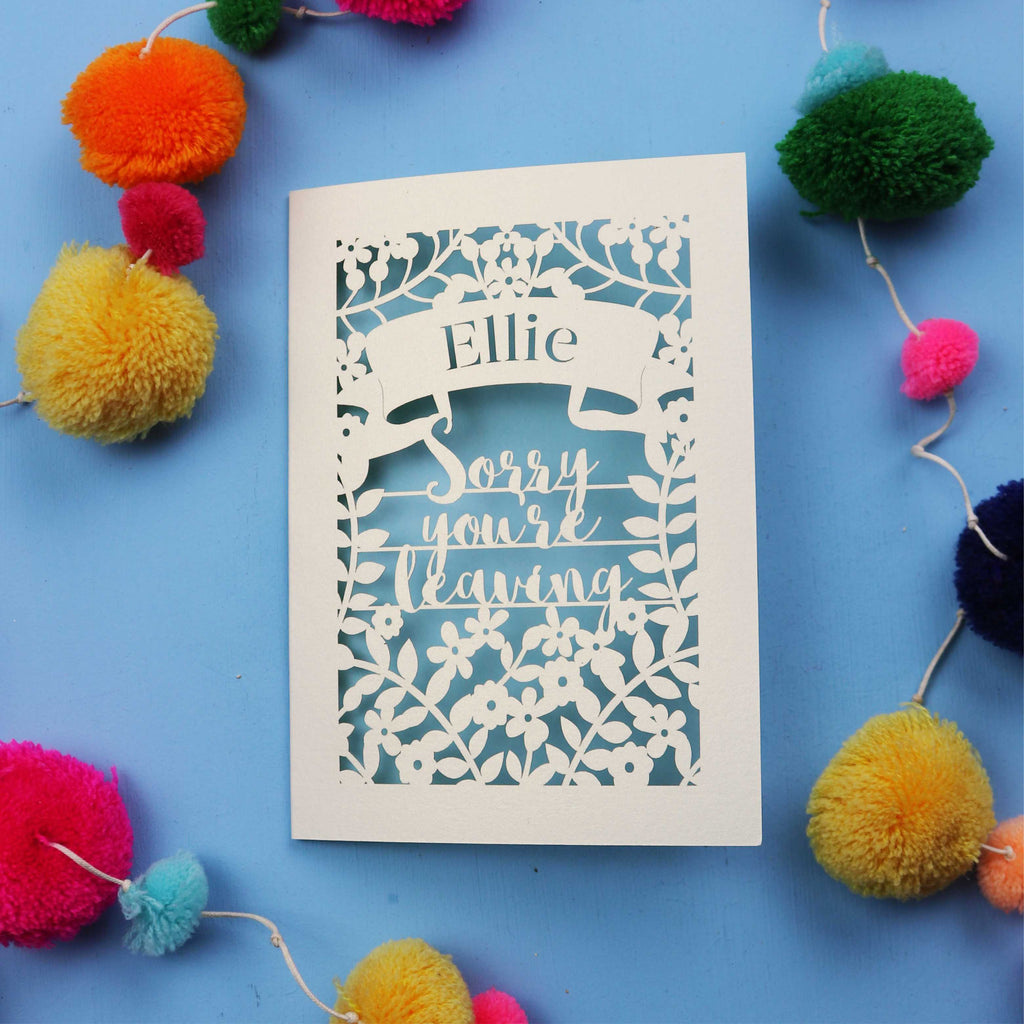 Personalised Leaving Card
