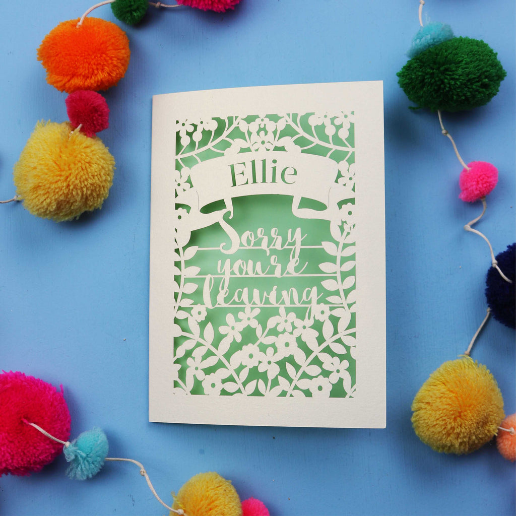 Personalised Leaving Card