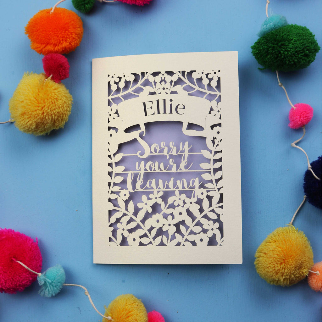 Personalised Leaving Card