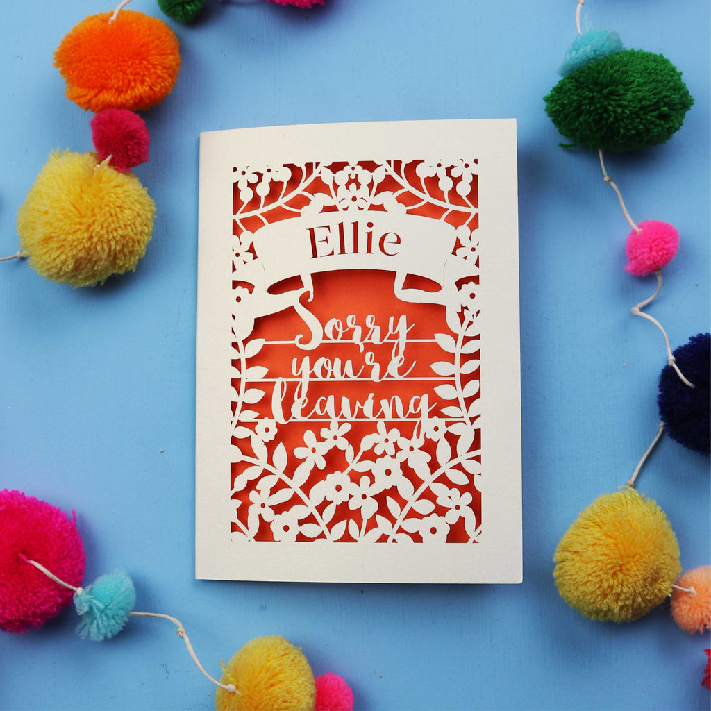 Personalised Leaving Card