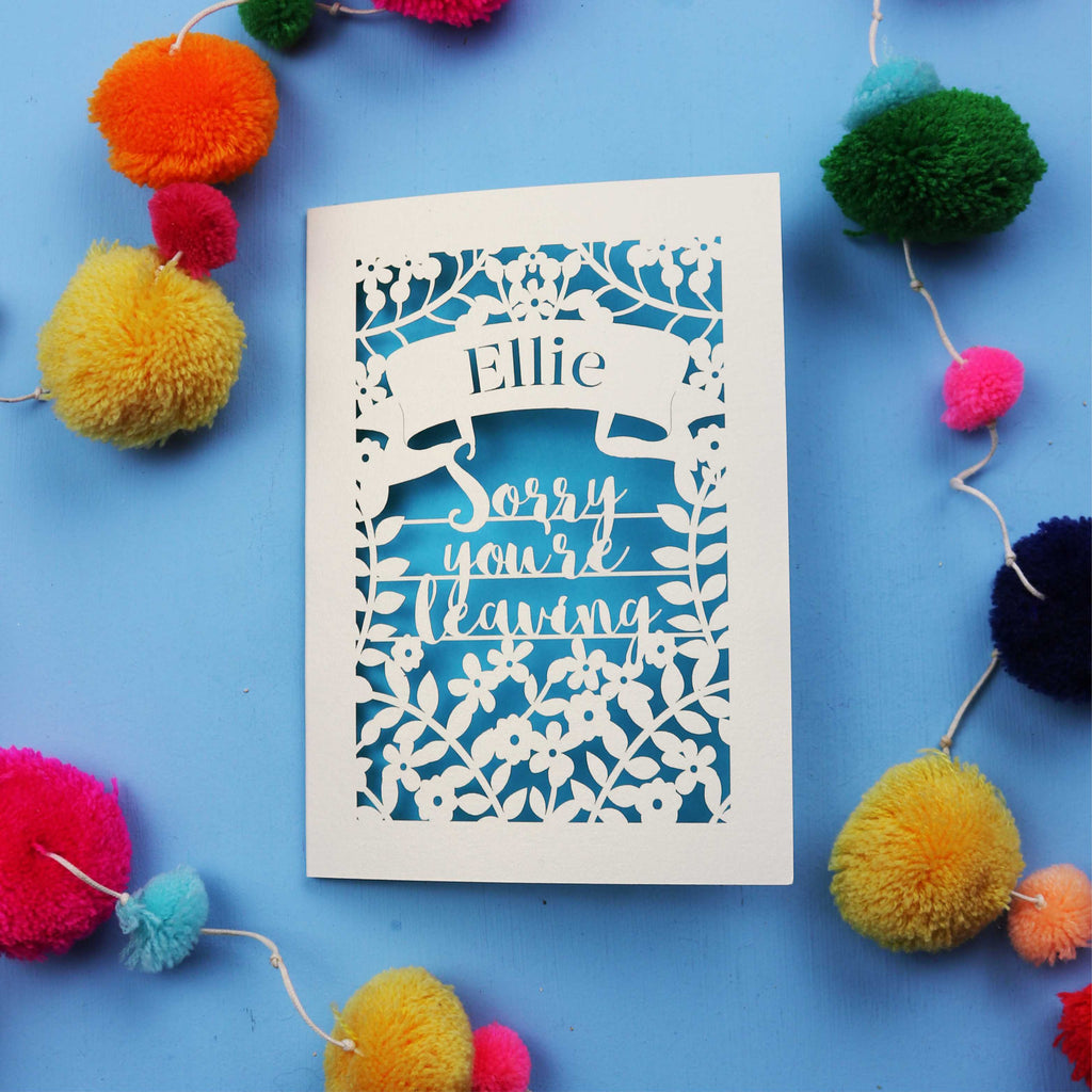 Personalised Leaving Card