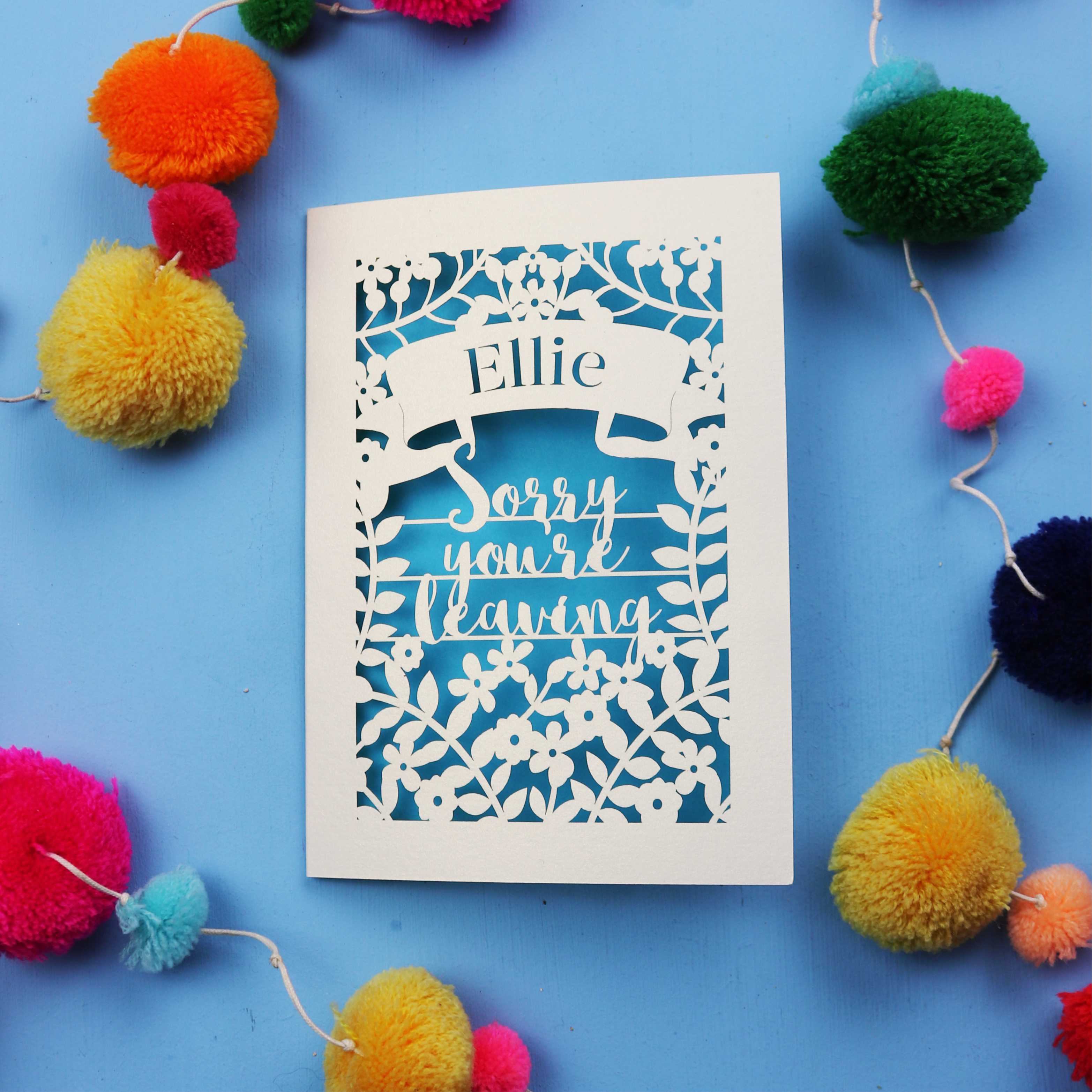 Personalised Leaving Card