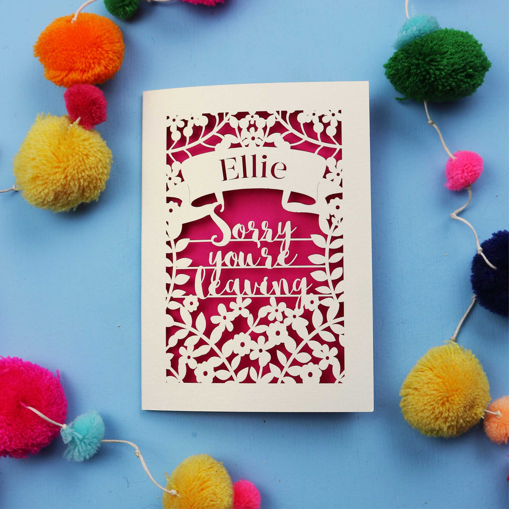 Personalised Leaving Card