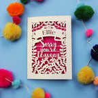 Personalised Leaving Card