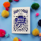 Personalised Leaving Card