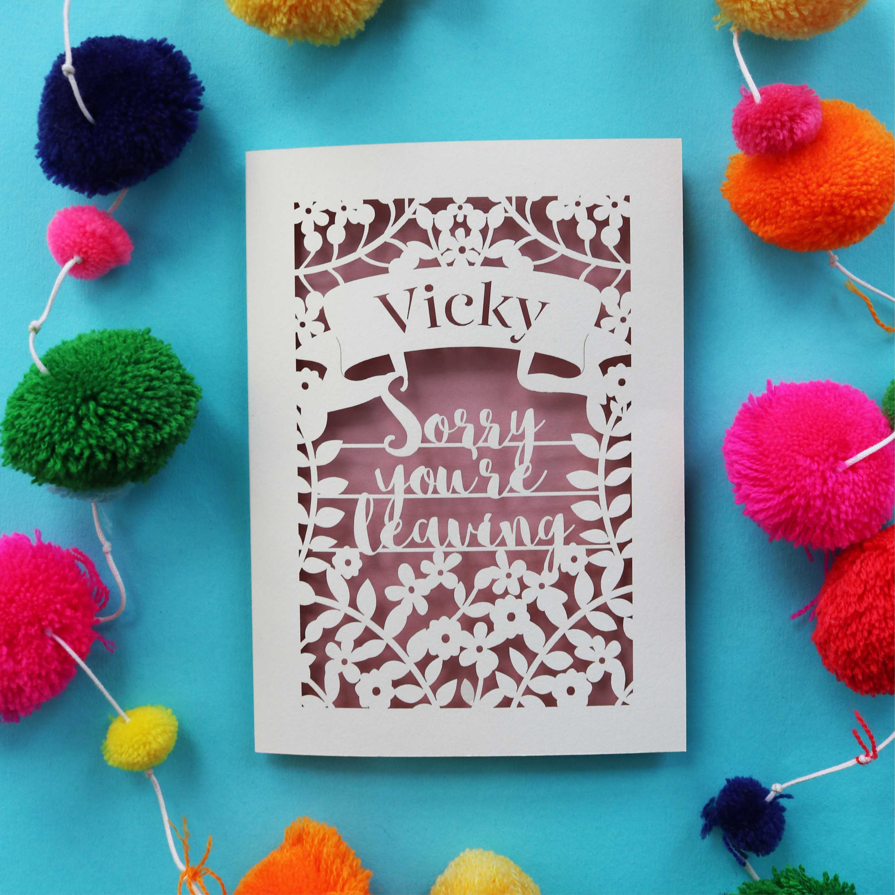 Personalised Leaving Card