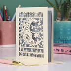 Personalised Papercut Make A Wish Birthday Card - No Age