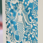 Personalised Papercut Mermaid Birthday Card