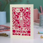 Personalised Papercut Mermaid Birthday Card
