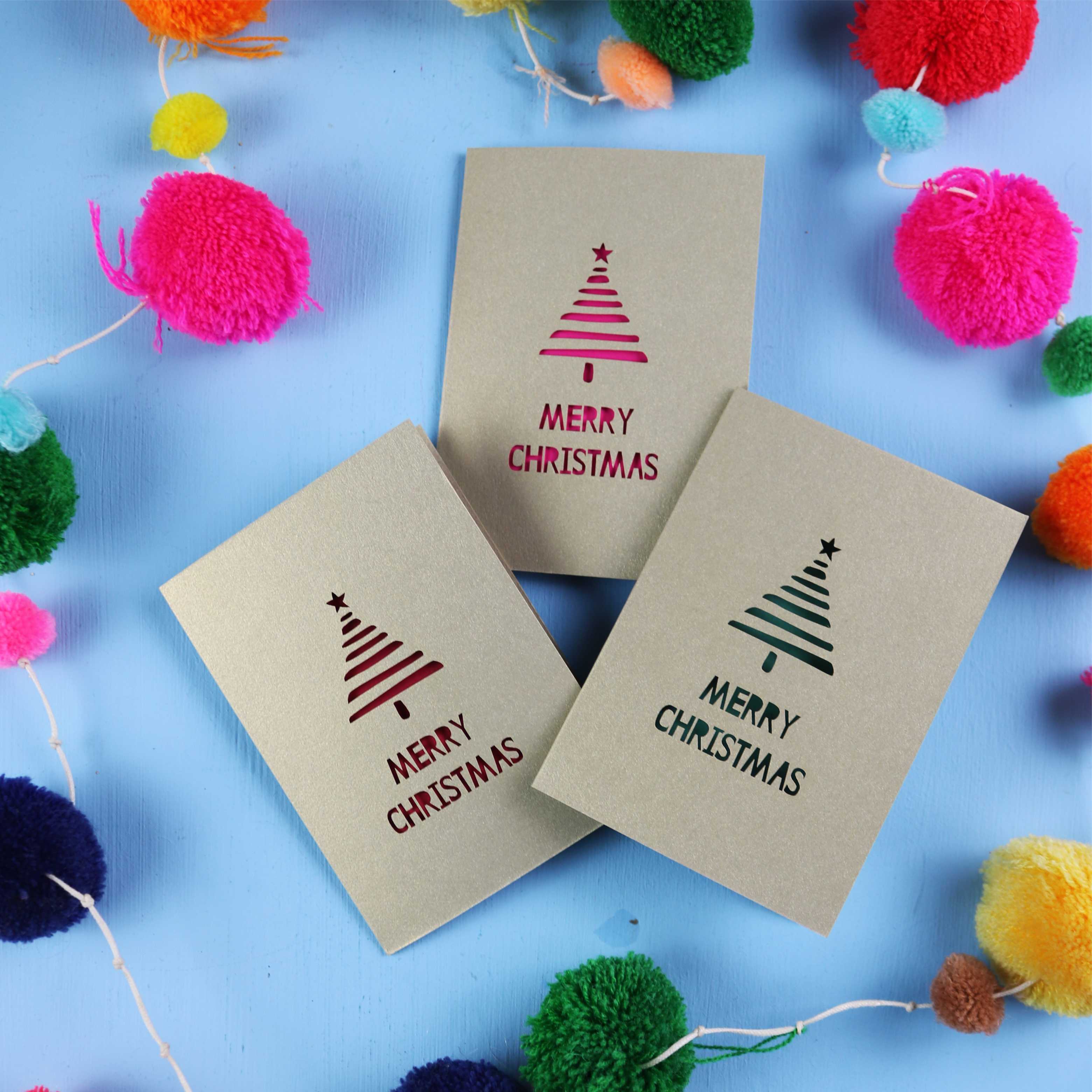 Papercut Mini Christmas Card Pack - Set of 10 Cards – Pogofandango