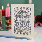 Papercut Mom Christmas Card