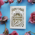 A papercut Mothering Sunday Card