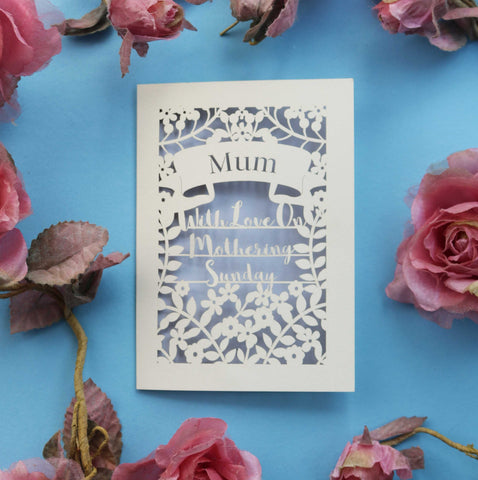 A cut out mother's day card - A5 (large) / Lilac