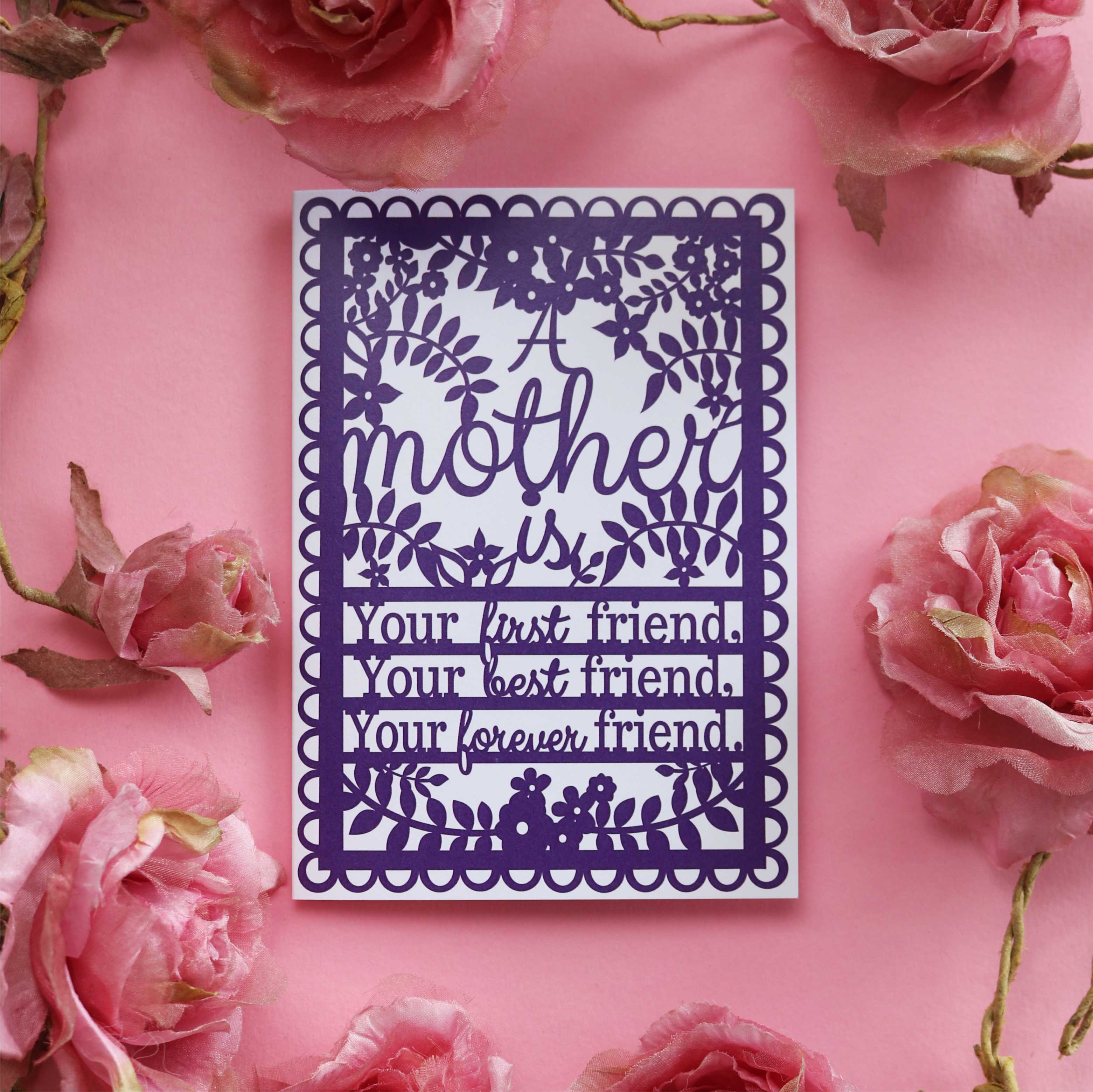 A Mother Is... Printed A6 Card