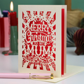 Papercut Mum Christmas Card