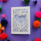 A paper cut Mum card