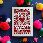 Our First Valentine's Laser Cut Card- Sacred Heart Design