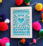 Our First Valentine's Laser Cut Card- Sacred Heart Design