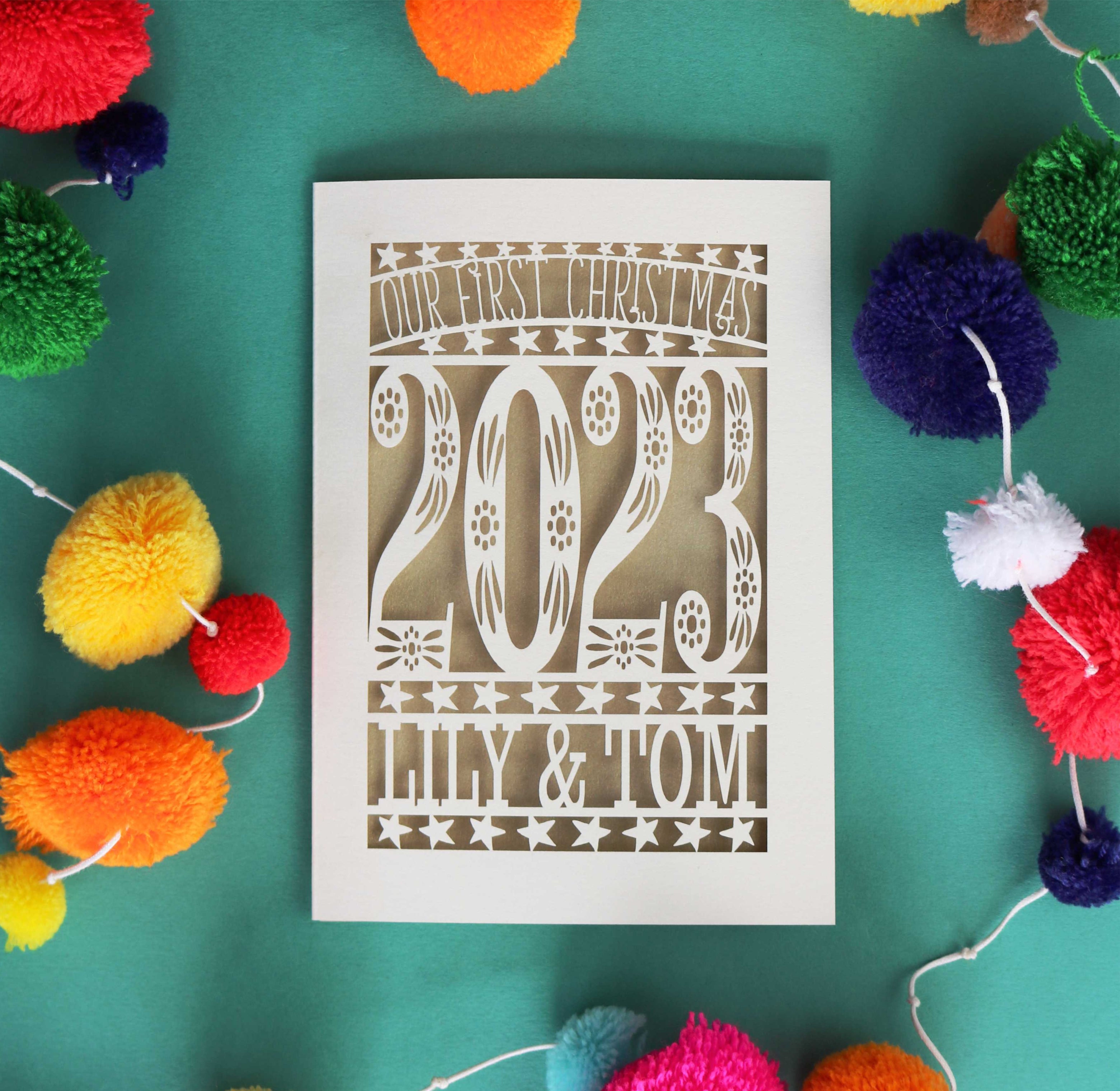 Our First Christmas Personalised Card