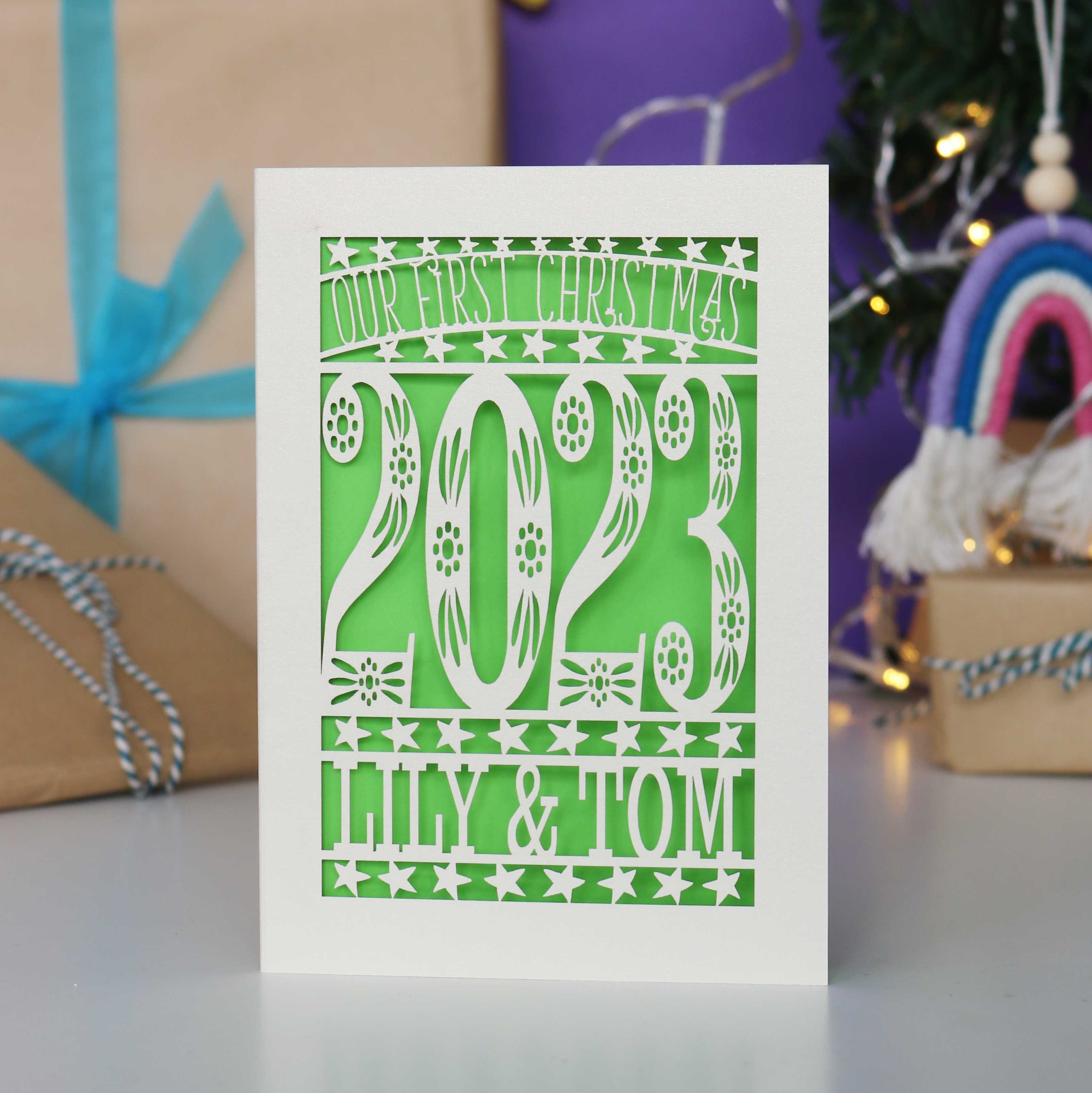 Our First Christmas Personalised Card