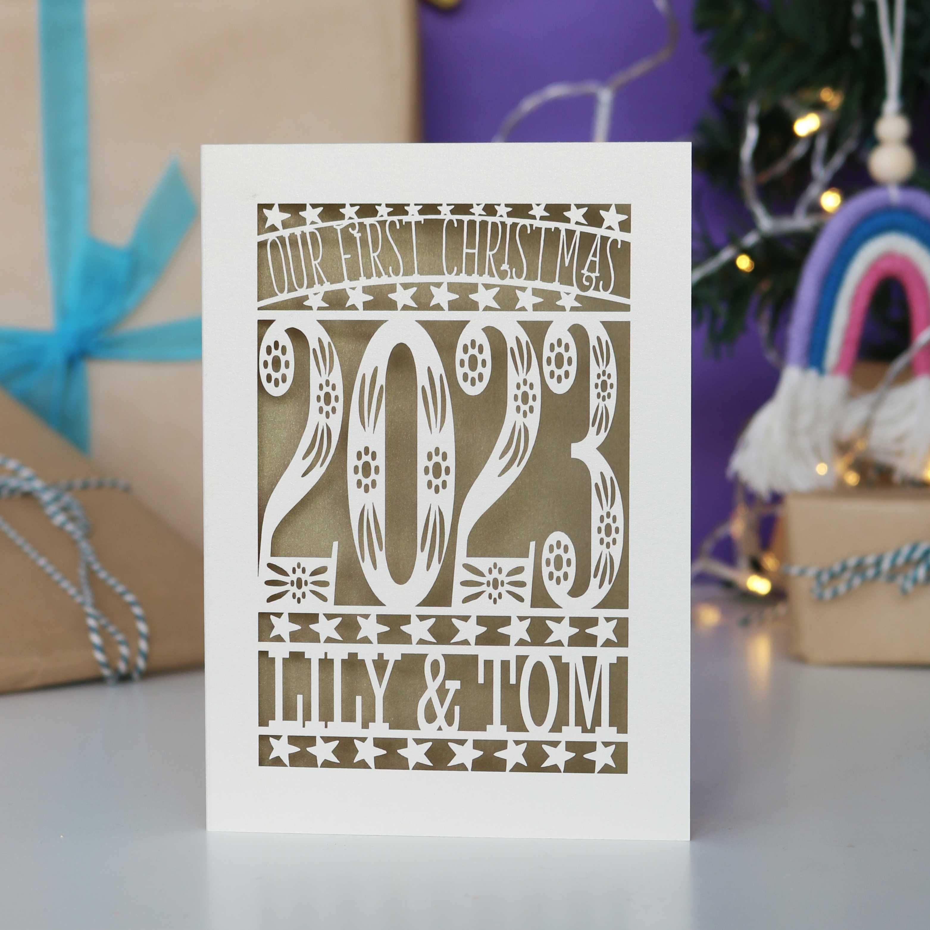 Our First Christmas Personalised Card