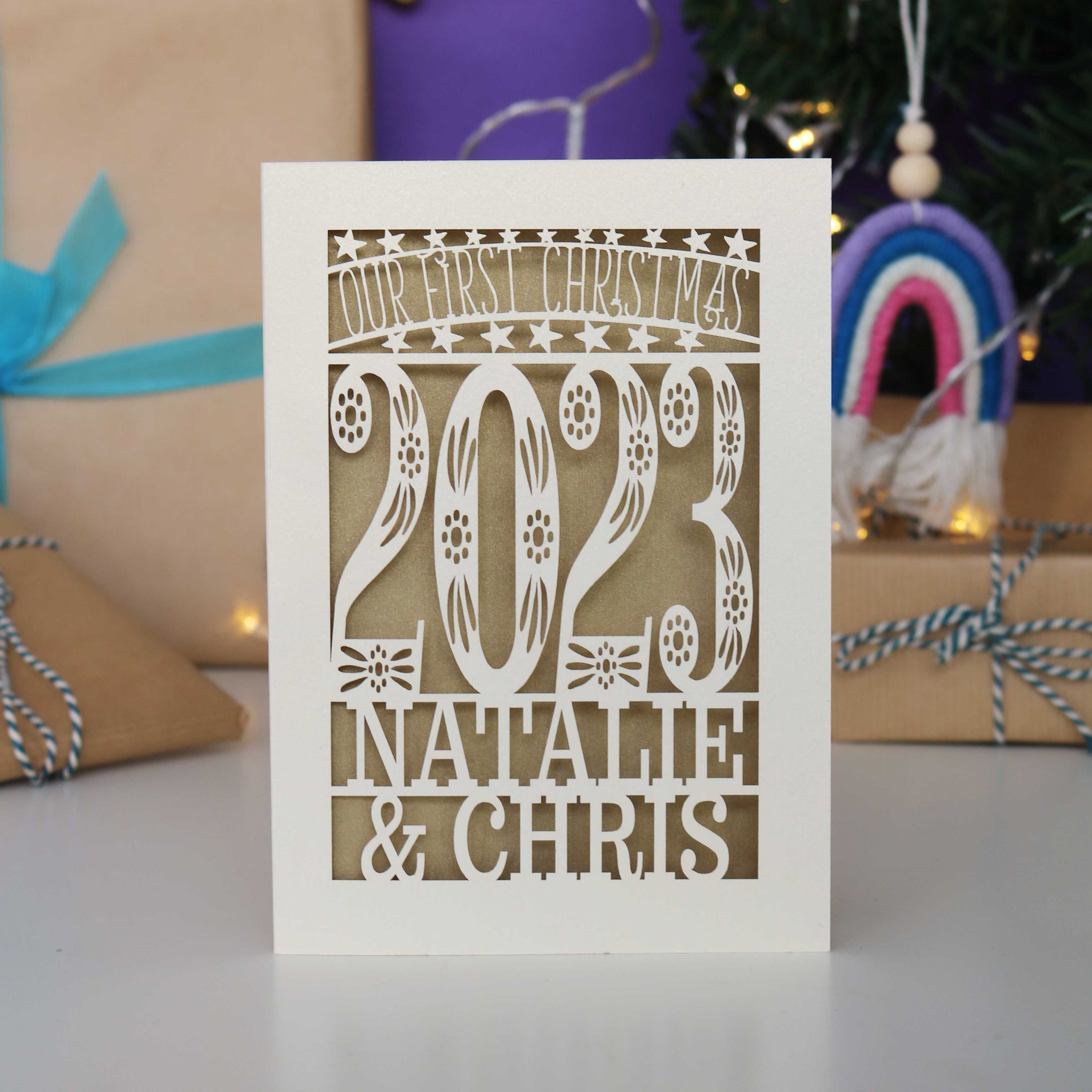 Our First Christmas Personalised Card