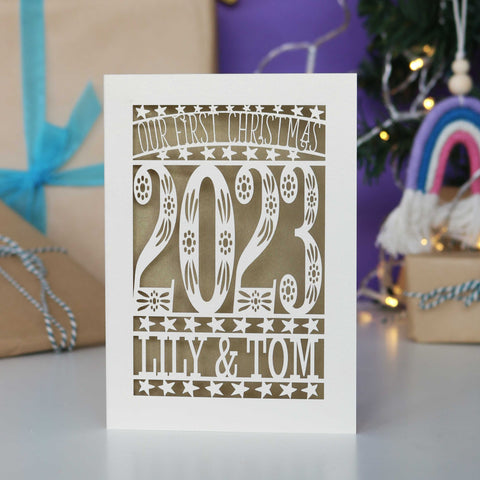 Our First Christmas Personalised Card - 
