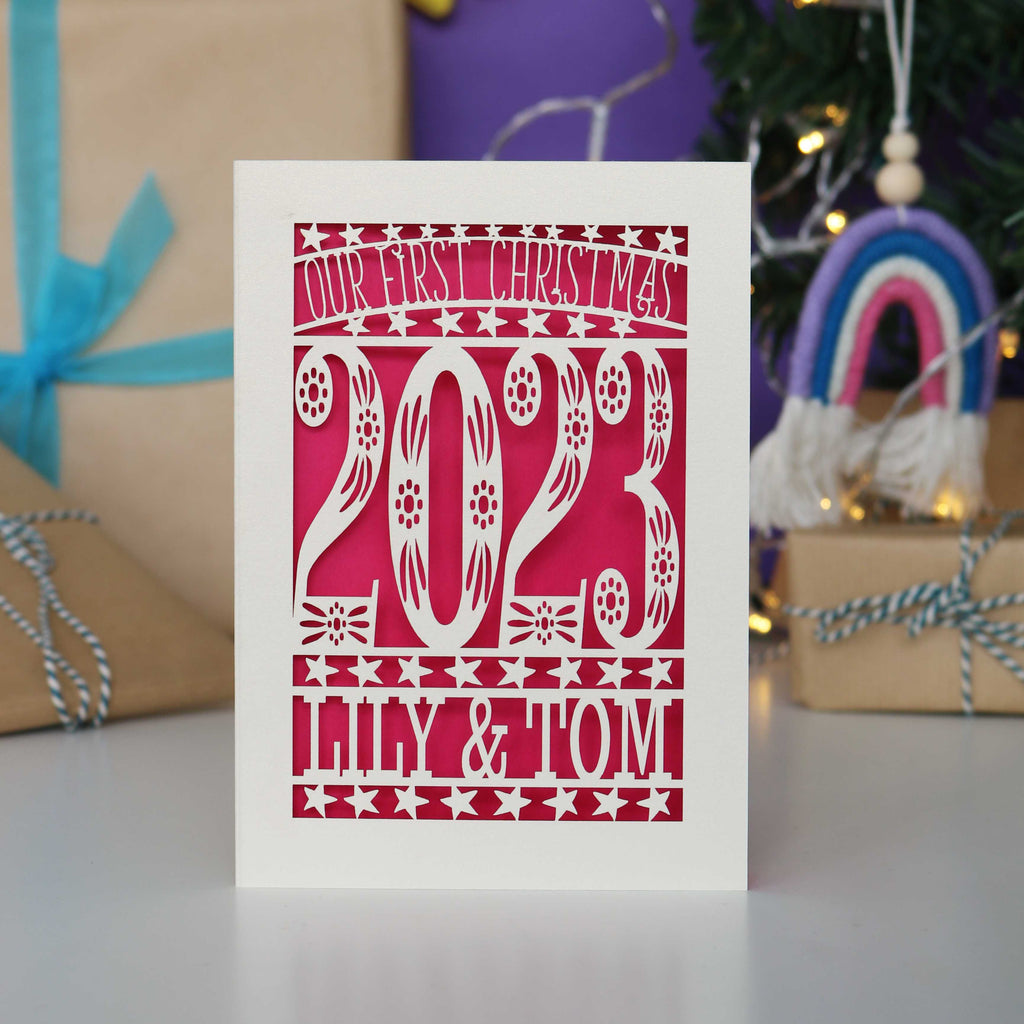 Our First Christmas Personalised Card